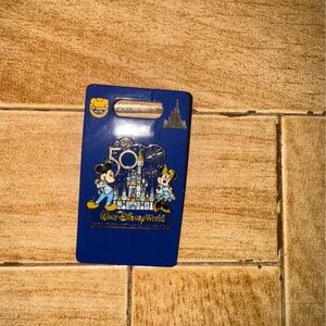 Disney Blue and Gold Commemorative Tag